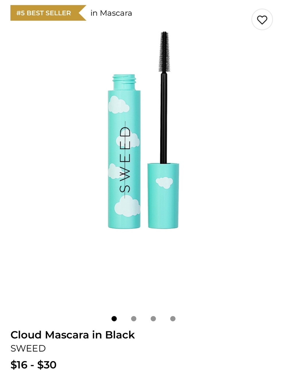 Sweed cloud mascara in black! Brand new